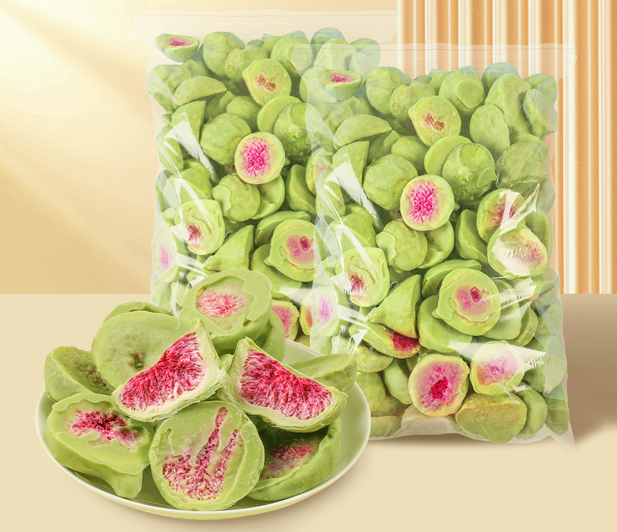 抹茶涂層凍干無(wú)花果脆